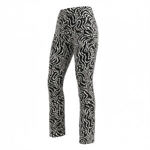 Zara Black and White Abstract Patterned Flare Pants